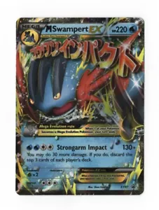 Mega M Swampert EX - XY87 - NM - Crimping ERROR - XY: Black Star Promo - Pokemon - Picture 1 of 5
