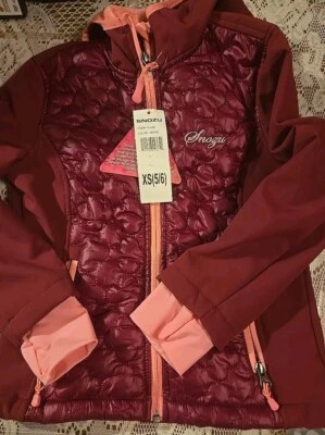 NWT Snozu Fleece Lined Berry Winter Snow Jacket Youth Girl Size 5/6  NEW - Image 1 of 4