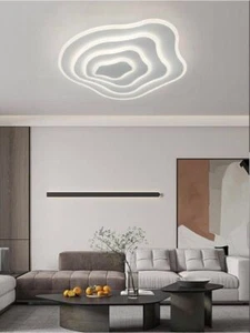 LED DECKENLEUCHTE NATÜRLICHES DECKENLICHT 59 WATT MODERNER KRONLEUCHTER WELLENEFFEKT - Bild 1 von 5