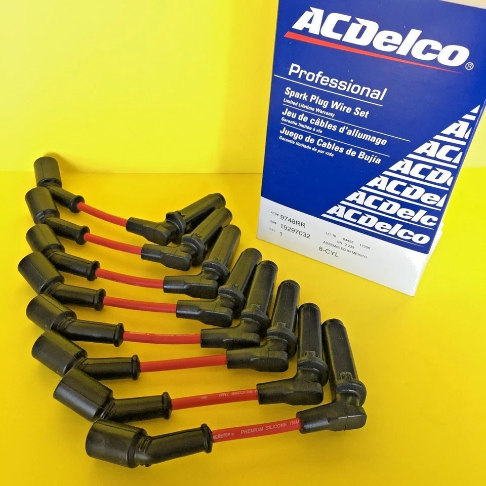 New OEM ACDELCO PROFESSIONAL 9748RR Spark Plug Wire Set for GM Vehicles - Image 1 of 4