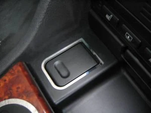 D BMW E39 Chrom Rahmen für Zigarettenanzünder - Edelstahl poliert - Picture 1 of 3