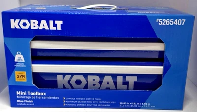 Kobalt Mini 2 Drawer Top Steel Bottom Base Tool Box Blue - Image 1 of 4