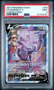 2021 Pokemon Fusion Strike Genesect V Alt Art 255/264 PSA 9 Mint Sword SWSH - Picture 1 of 2