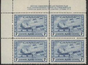 Canada Stamp - Air Mail PB#C8 - British Commonwealth Air Training Plan (1943)... - Picture 1 of 1