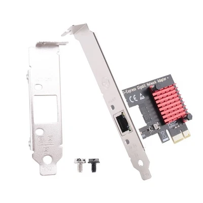 PCIE Card Gigabit  Card 10/100/1000Mbps RJ45 Wired  Card PCI-E  Adapter LAN2807 - Image 1 of 4