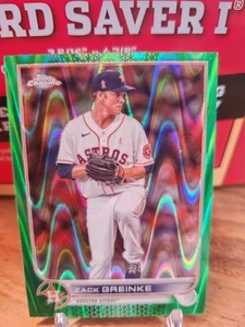 2022 Topps Chrome Zack Greinke Green Ray Wave Refractor /99 Astros - Picture 1 of 2