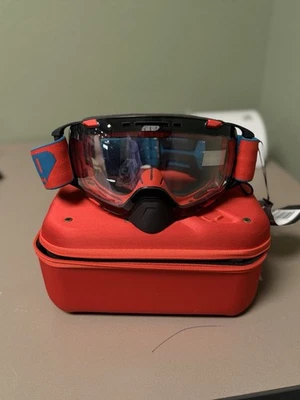 509 Aviator 2.0 Ignite S1 Gafas Piel de Tiburón Rojo/Azul Lente Térmica Moto de Nieve Equipo Foto 1 de 4