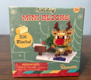 Toysmith Holiday Mini Blocks - Reindeer - Picture 1 of 7