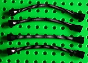 LEGO Hose Flexible 8.5L Black x4 Pieces Bundle Pipe Wire 73590c01b 73590c02b - Picture 1 of 3
