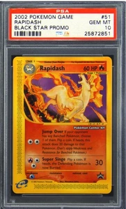 2002 Pokémon Game, Rapidash Black Star Promo #51 Psa 10 Low Stock - Picture 1 of 1
