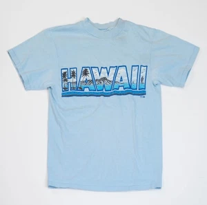 Vitnage Hawaii Shirt Mens Size M Single Stitch Palm Tree Beach Made in USA 80s - Picture 1 of 15