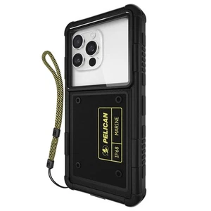 Custodia telefono impermeabile Pelican Marine - nero/giallo Hi Vis - Foto 1 di 6