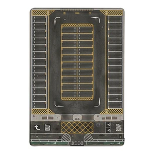1/64 Police NYPD Parking Diorama Rubber Mouse Pad for Hot Wheels Diecast Models - Afbeelding 1 van 12