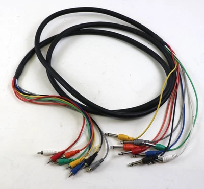 9 ft *8 channel *RCA to 1/4" snake cable *works great *see pictures * - Image 1 of 3