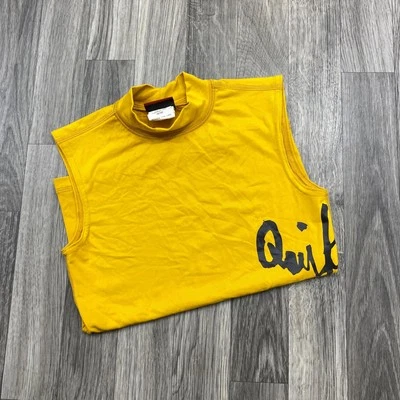 QUICKSILVER Graphic Print Sleeveless Gold Swim & Surfing Tank Top Boy's Size 12 - Imagem 1 de 4