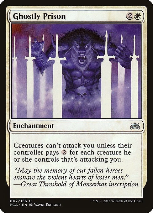 [MTG] Ghostly Prison (007) (PCA) NM - Image 1 of 1