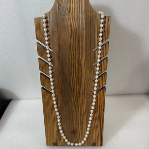 Vintage 30" Faux Perlenkette Perlen Strang Klassisch Modeschmuck - Bild 1 von 5