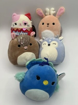 Squishmallows 5”-6" Plush Priscilla Farryn Thompson Andrew Hello Kitty Lot of 5 - Image 1 of 4