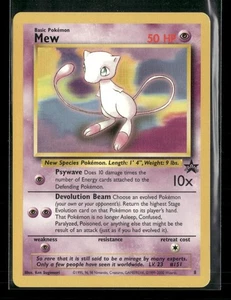Mew #8 Black Star Promo Rara Carta Pokemon Vintage - Foto 1 di 3