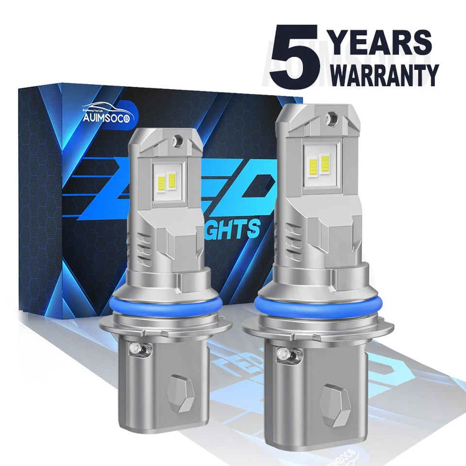 For Plymouth Sundance Hatchback 1990-1994 9004 HB1 LED Headlight Bulbs High Low - Image 1 of 4