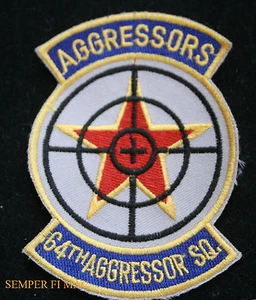 64TH AGGRESSORS SQUADRON PATCH US AIR FORCE SOVIET USSR PILOT CREW RED FLAG WOW! - Bild 1 von 24