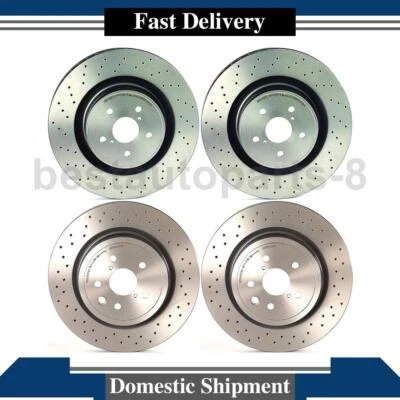 Rotor de freno de disco delantero trasero compatible con 2008 2009 2010 2011 2012 2013 2014 Lexus IS F Foto 1 de 4