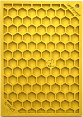 SodaPup Lick Mat - Enrichment EMAT Honeycomb Design - Small - Dog Licking mat - Image 1 of 4