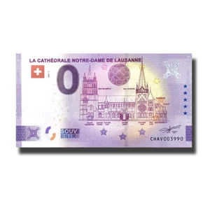 Billetes de recuerdo Euro Souvenir Suiza CHAV 2021-3 Notre Dame De Lausanne - Imagen 1 de 2