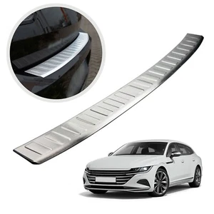 for VW ARTEON SHOOTING BRAKE 2019+ REAR BUMPER PROTECTOR BRUSHED STAINLESS STEEL - Picture 1 of 6