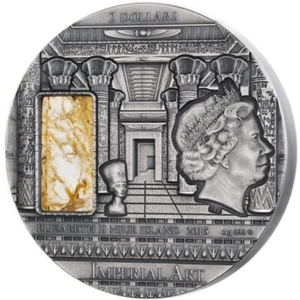 2015 - Niue 2$ - 2oz Ag - Silbermünze - Imperial Art - Ägypten - Bild 1 von 4