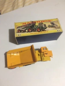 Vintage Lesney Matchbox Size KW-Dart Dump Truck mover K-2 nice box - Picture 1 of 4