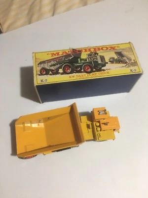 Vintage Lesney Matchbox Size KW-Dart Dump Truck mover K-2 nice box - Image 1 of 4