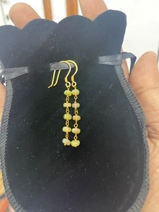 Pendientes colgantes de ópalo etíope de piedras preciosas de plata de ley 925 joyería regalo k99 - Imagen 1 de 9