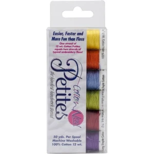 SULKY -Cotton Petites Embroidery Thread-Summer Collection--50 yd. Spools, 6/pack - Picture 1 of 1