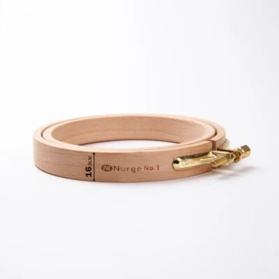 Nurge Wooden Hoops With A Screw, Rim Height 16mm, Diameter 100mm. Hand - Image 1 of 3