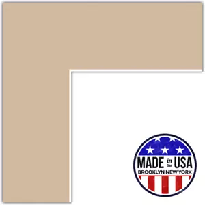 ArtToFrames Custom Brown Scotch Mist Picture Photo Frame Mat Matting Board - Picture 1 of 41