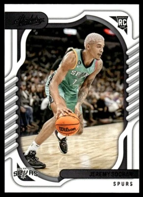 2022-23 Panini Chronicles Absolute #107 Jeremy Sochan Rookie San Antonio Spurs - Image 1 of 2