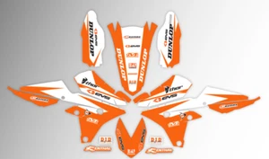 2014 - 2017 YAMAHA YZ450F GRAPHICS KIT YZF450 MOTOCROSS ORANGE / WHITE DECALS - Imagen 1 de 1