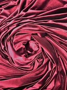 Velvet Stretch Fabric – 60" Wide, Soft & Smooth, Sold by the Yard - Picture 1 of 33