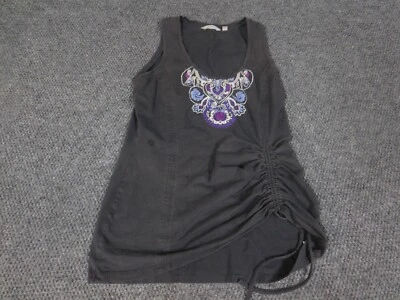 Camisa Athleta Mujer Pequeña Gris Camiseta sin Mangas Clásica Elástica Diseñador Foto 1 de 4