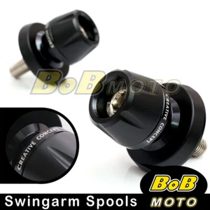 For Suzuki GSX-R1000R 19-23 22 21 20 Rear Swingarm Spools Slider M8 Black - Foto 1 di 6