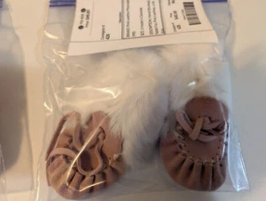 Baby crib shoes pink leather moccasins size 3 - Picture 1 of 1
