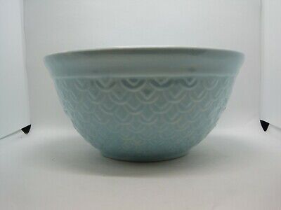 Vintage Robins Egg Blue Fish Scale Made In The USA Nesting Bowl • 25$