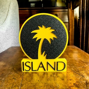 Island Records - 3D-gedrucktes Display *VERSANDKOSTENFREI IN UK* - Bild 1 von 4