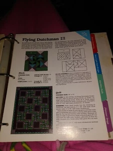 Flying Dutchman Quilt Pattern Spinning Spools w/uncut plastic templates - Picture 1 of 2