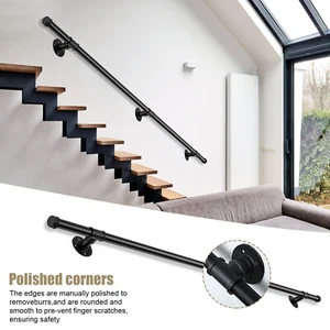 Neu Treppengeländer 200/300cm Handlauf Geländer Bausatz Treppe Balkongeländer - Bild 1 von 11