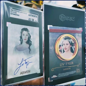 Topps Chrome Lord of the Rings Trilogy Liv Tyler Arwen SGC 10 Autograph - Picture 1 of 2
