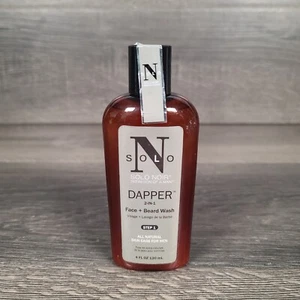Solo Noir Men's DAPPER 2 -in-1 Face + Beard Wash 4oz Step 1 - Picture 1 of 3