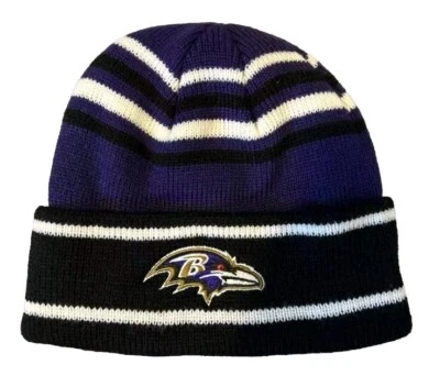 Черно-фиолетовая шапочка Baltimore Ravens NFL **ГОТОВА К ПЛЕЙ-ОФФ** - Изображение 1 из 3