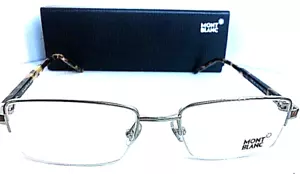 Nuevo marco de gafas para hombre MONTBLANC MB 581 A16 plateado 55 mm semi-sin montura - Imagen 1 de 6